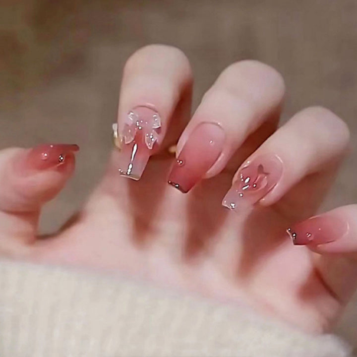 Elegant Decorative Press-On Nails