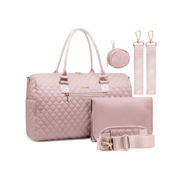 Sophisticated Quilted Travel Tote Set Kalsten