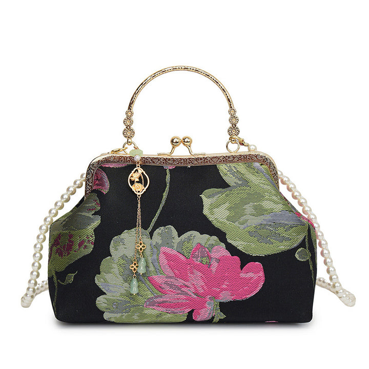 Vintage Floral Dressy Handbag