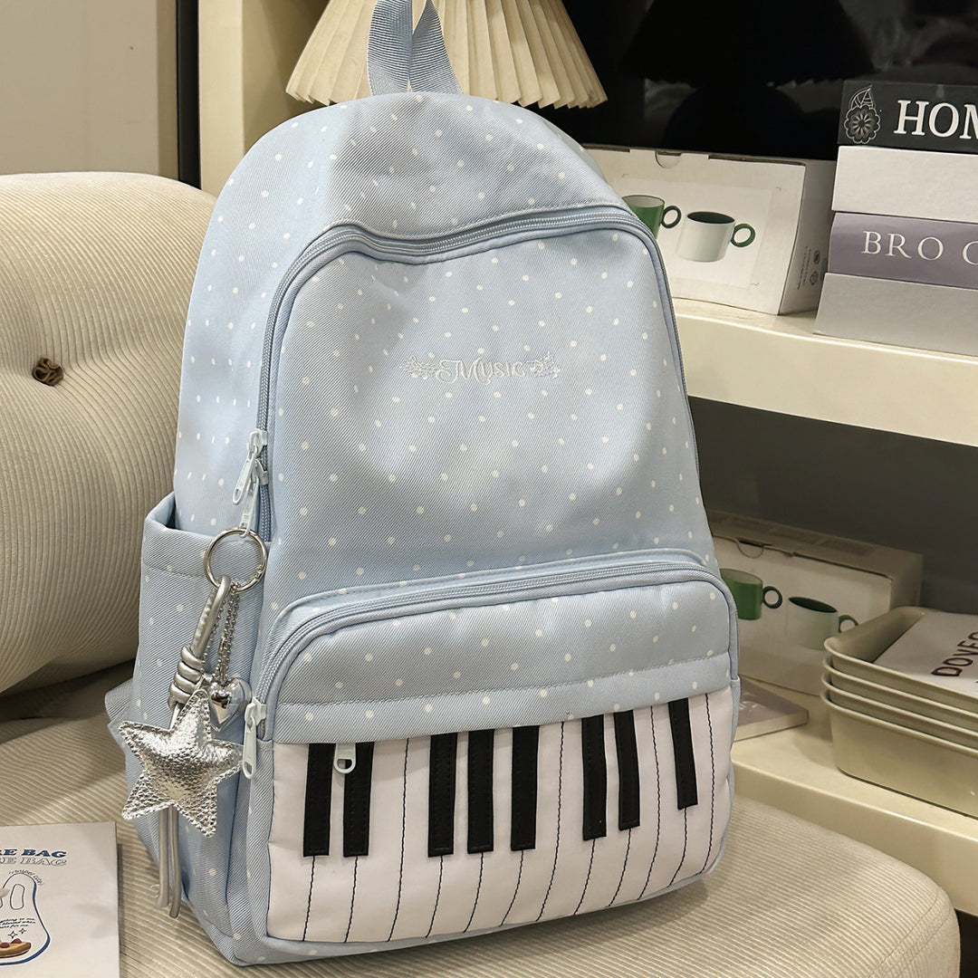 Musical-Themed Polka Dot Backpack Kalsten