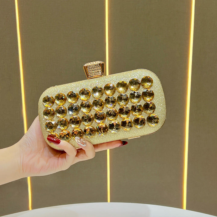 Gemstone-Embellished Clutch