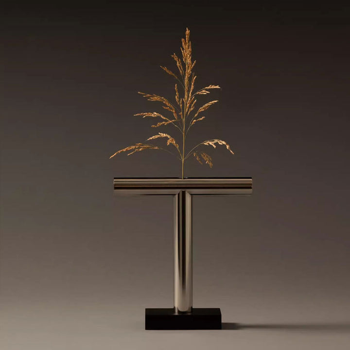Contemporary T-Shaped Metal Display Stand
