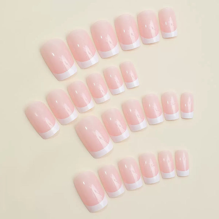 Elegant French Tip Press-On Nails Set