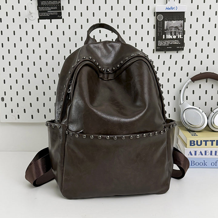 Casual Leather Backpack Kalsten