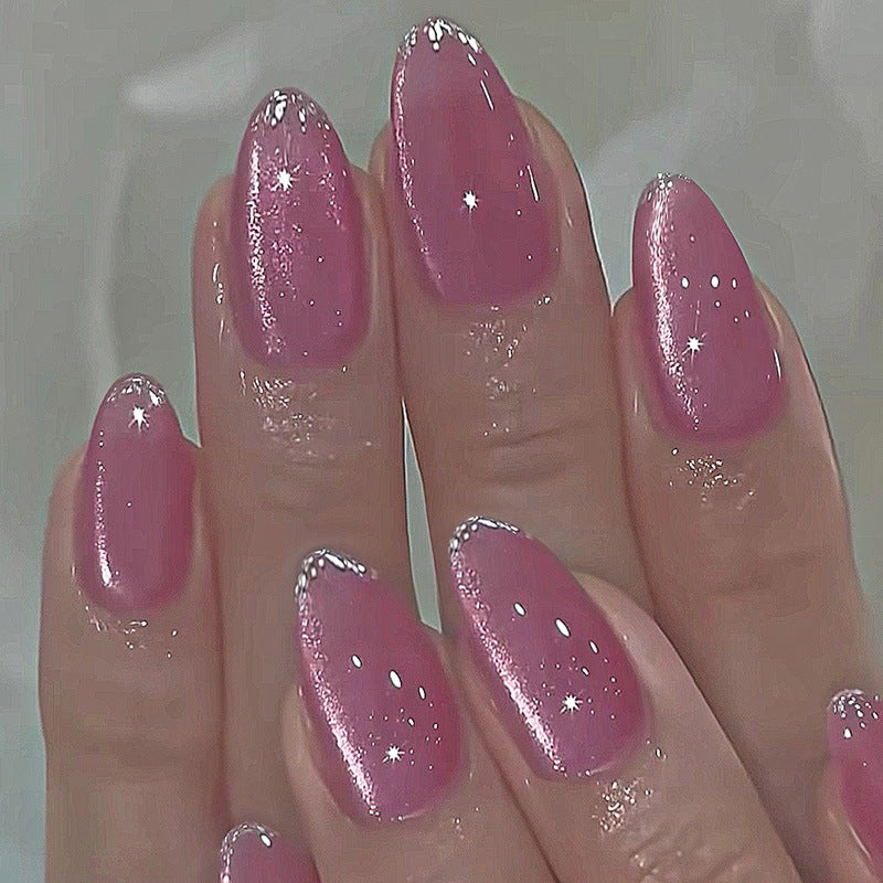 Glittering Press-On Nail Set Kalsten