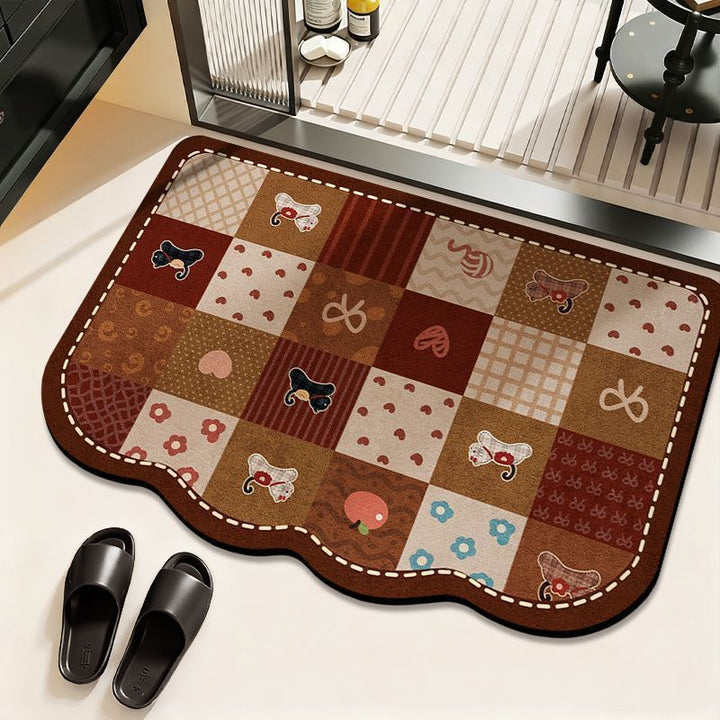 Cat-Themed Decorative Shower Mat