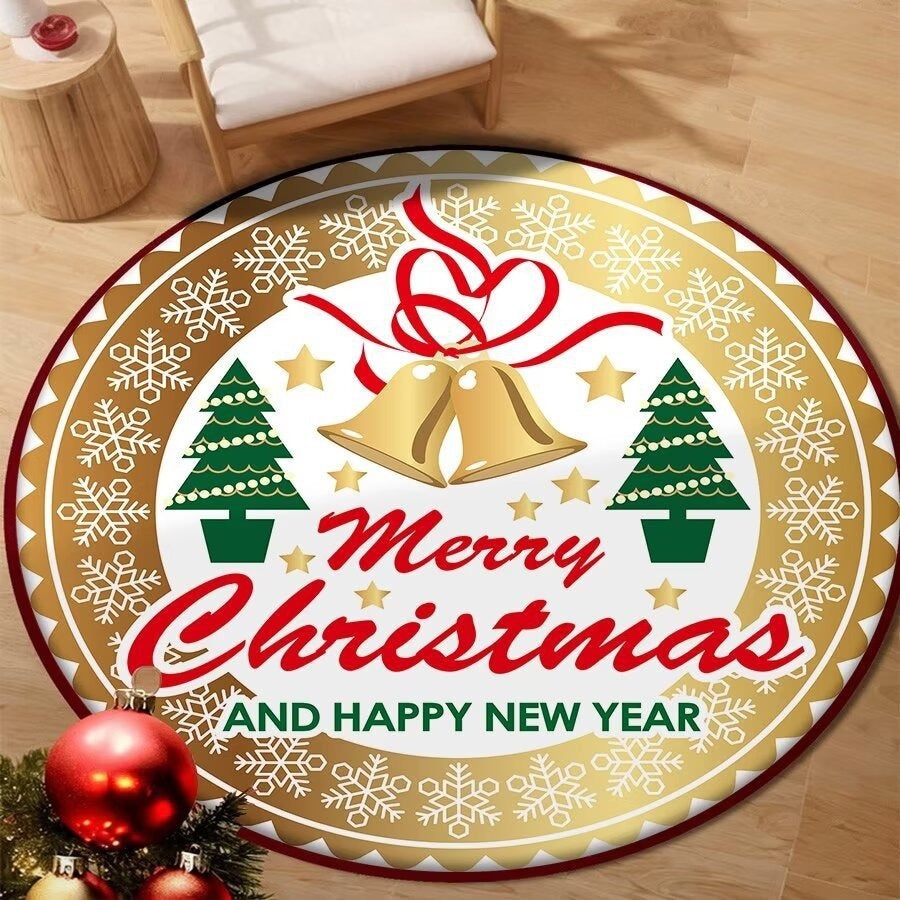 Holiday-Themed Round Floor Mat Kalsten