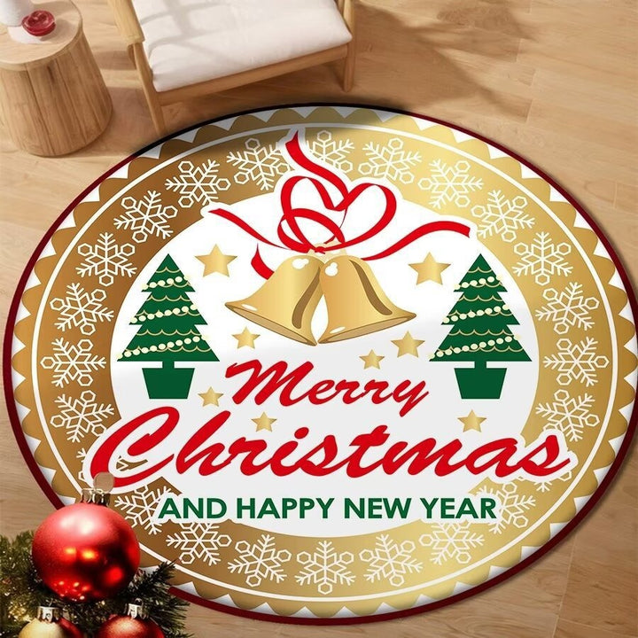 Holiday-Themed Round Floor Mat Kalsten