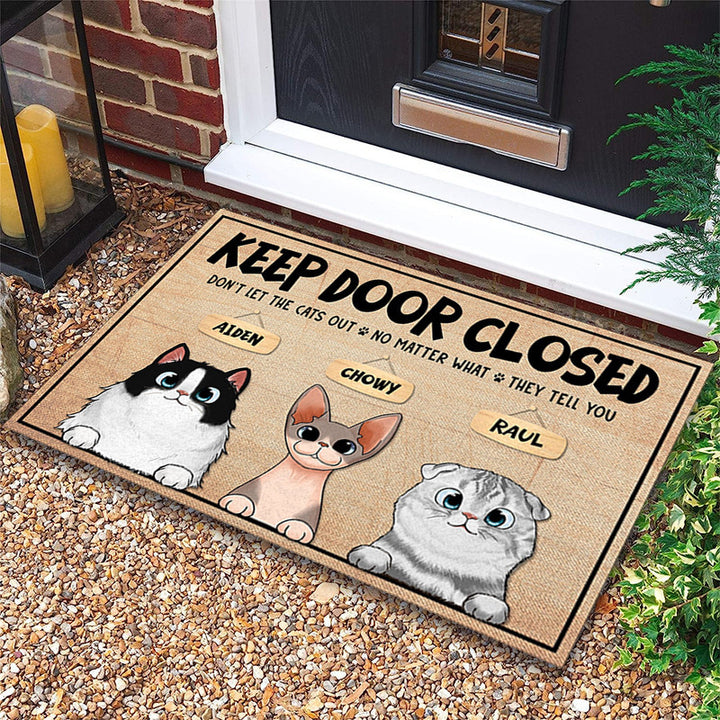 Cat-Themed Decorative Doormat