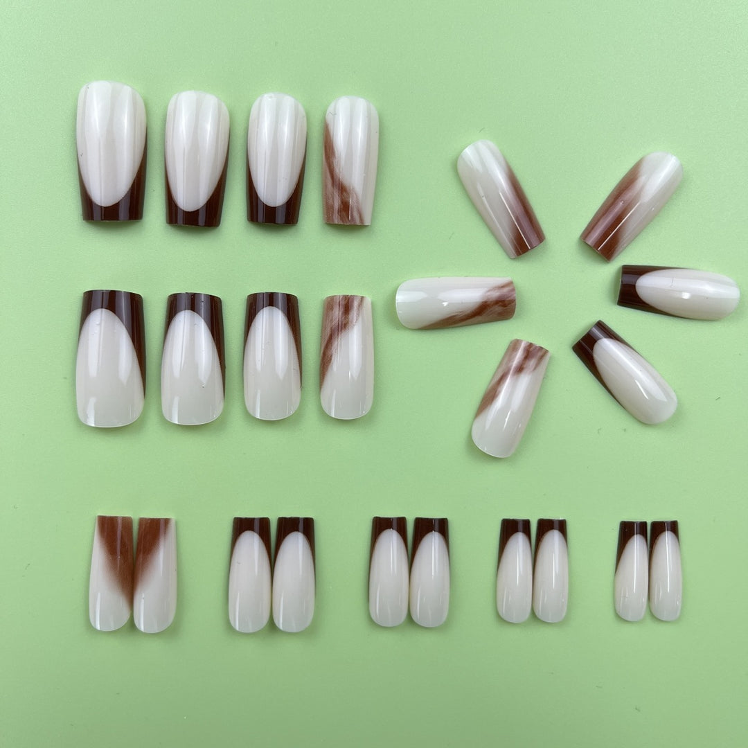 Elegant Coffin Nail Extensions Kalsten