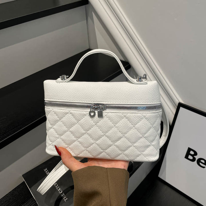 Quilted Leather Crossbody Handbag