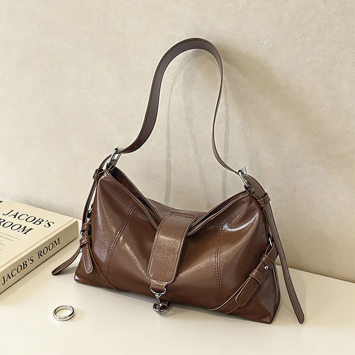 Chic Vegan Leather Shoulder Bag