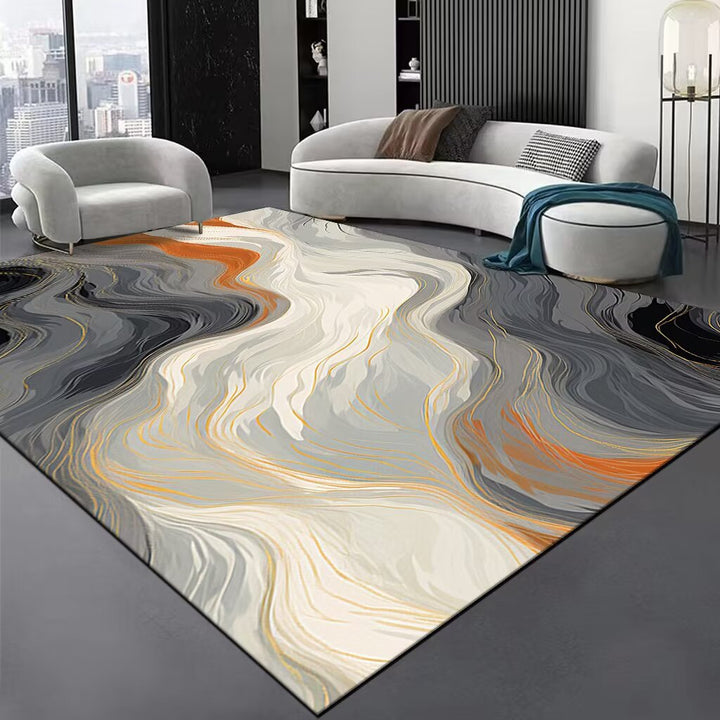 Contemporary Wave Pattern Area Rug Kalsten