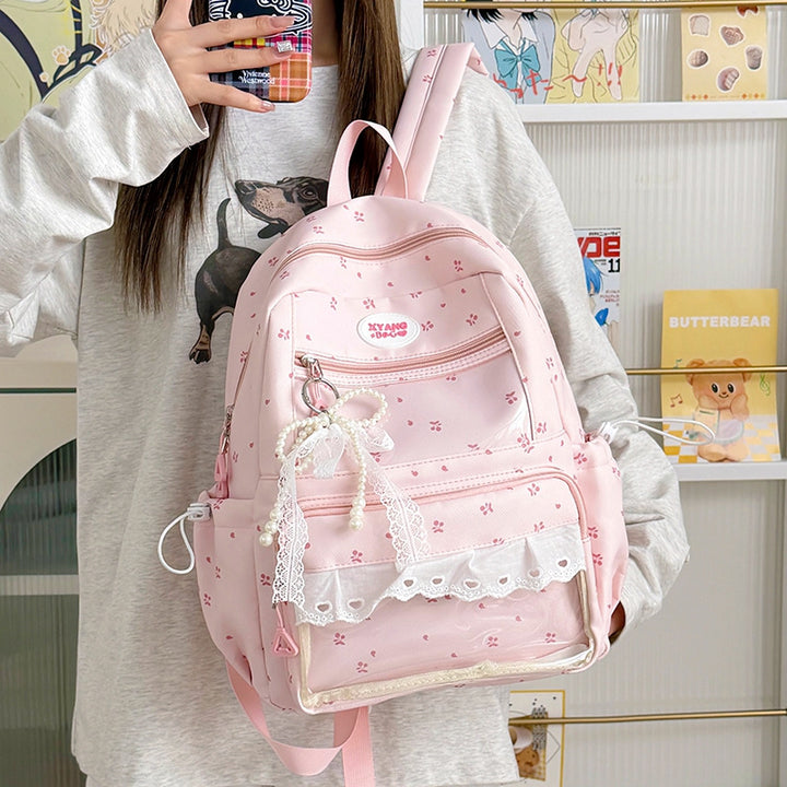 Playful Embroidered School Backpack Kalsten