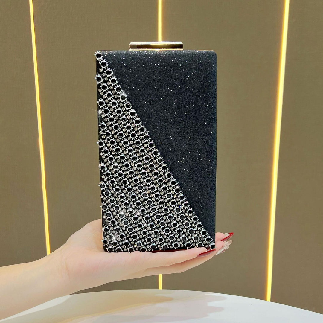 Crystal-Studded Box Clutch