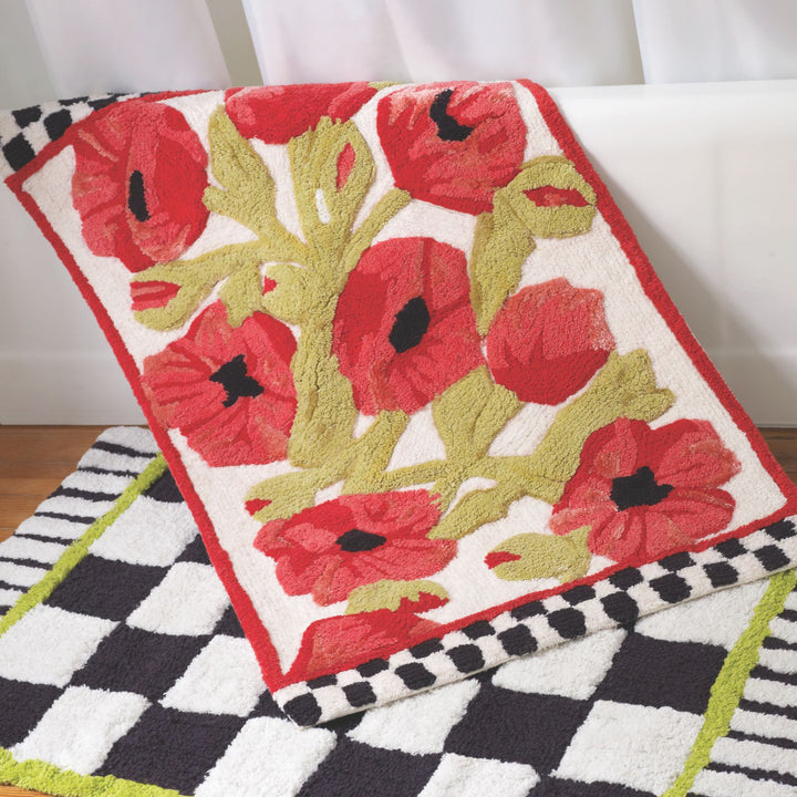 Artistic Lip-Shaped Bath Mat for Bathroom