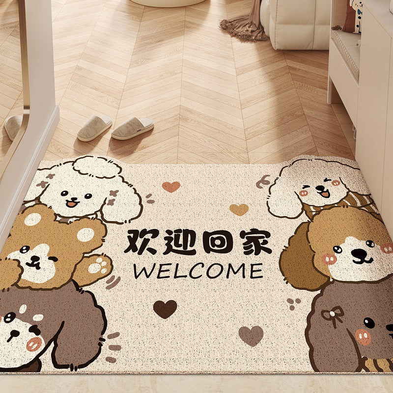 Cute Bear-Themed Welcome Mat