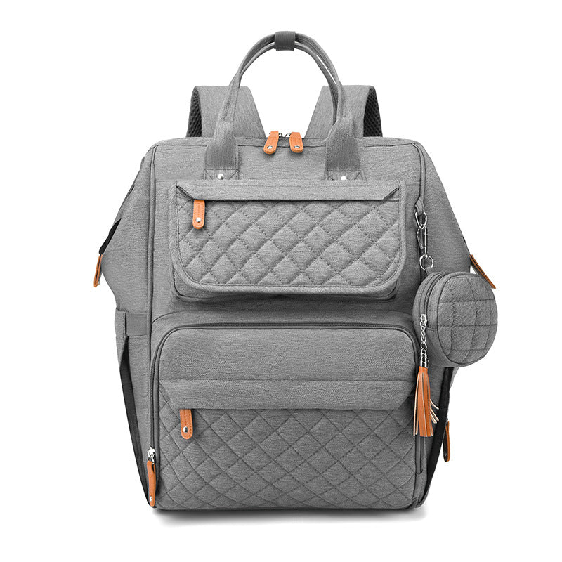Quilted Multi-Functional Diaper Backpack Kalsten