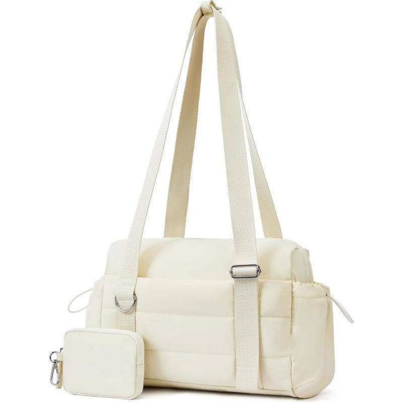 sporty shoulder bag with removable cosmetic bag Kalsten