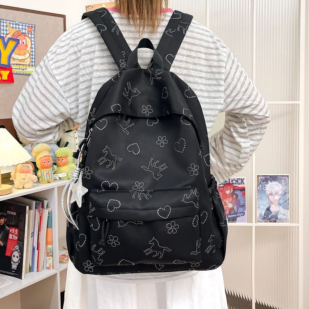 Durable Graphic Print Backpack Kalsten