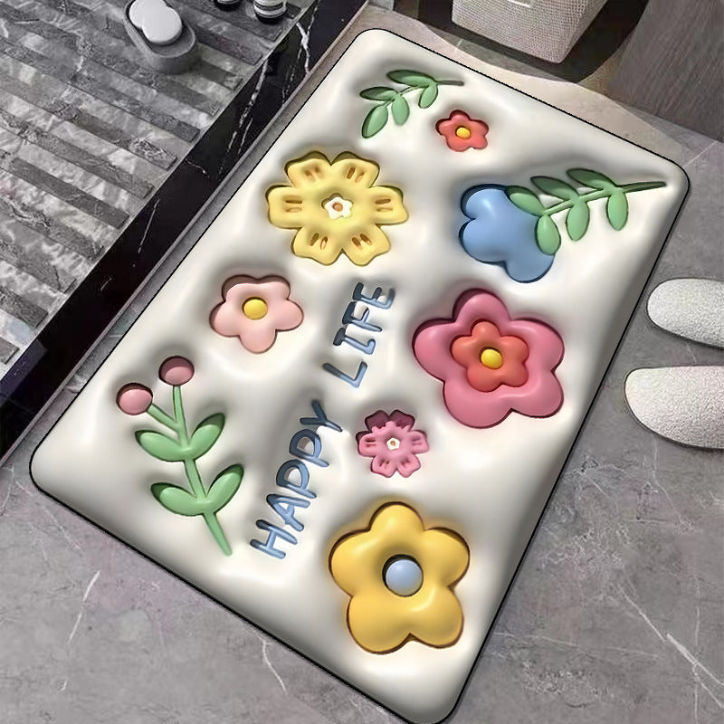 Cute Cartoon Cat Shape Bath Mat Kalsten