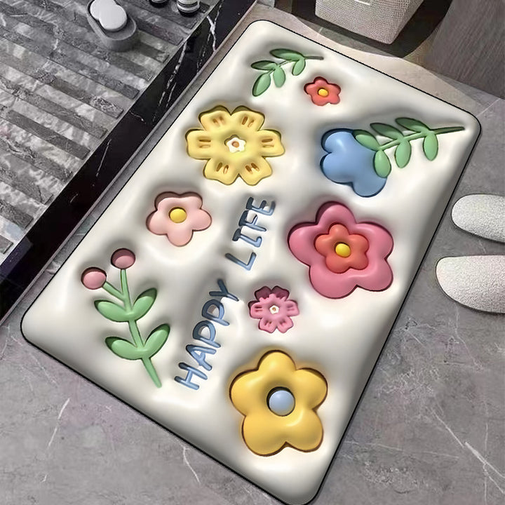 Cute Cartoon Cat Shape Bath Mat Kalsten