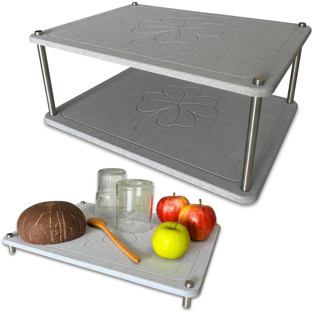 Two-Tier Stone Dish Drying Rack Kalsten
