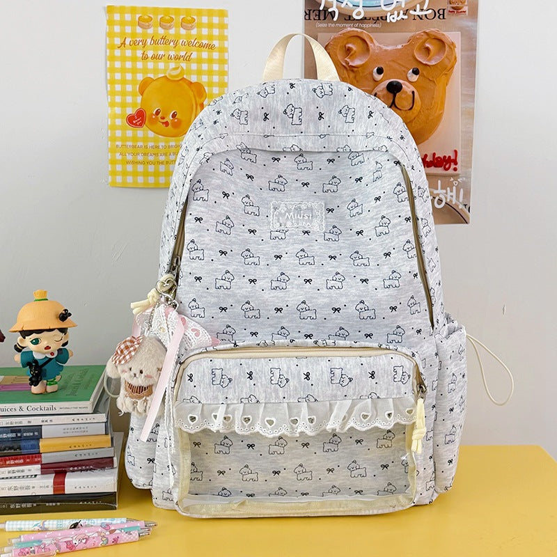Cute Cartoon-Themed Transparent Backpack Kalsten