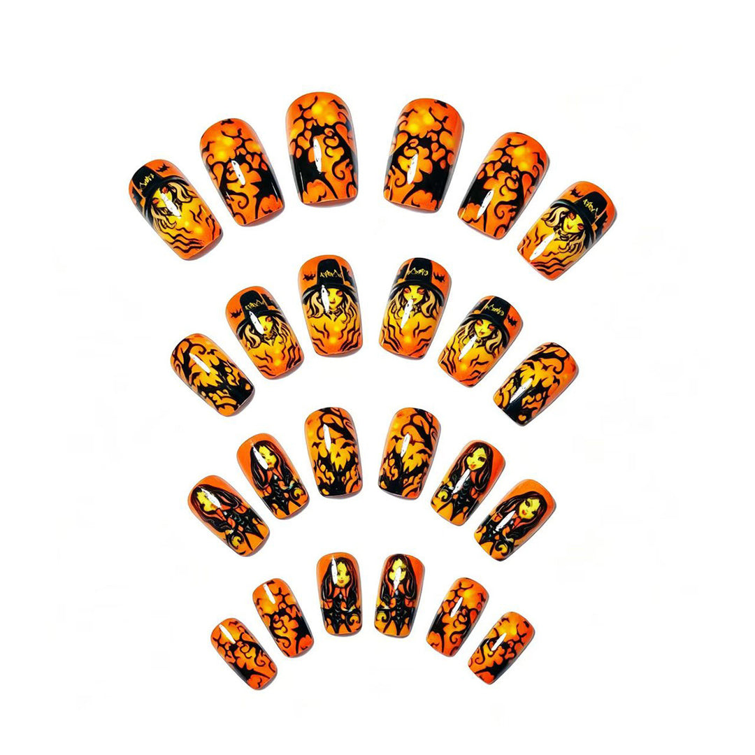 Halloween-Inspired Artistic Nail Art Kalsten