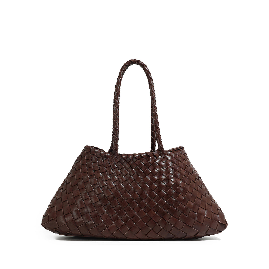 Handcrafted Woven Leather Tote Kalsten