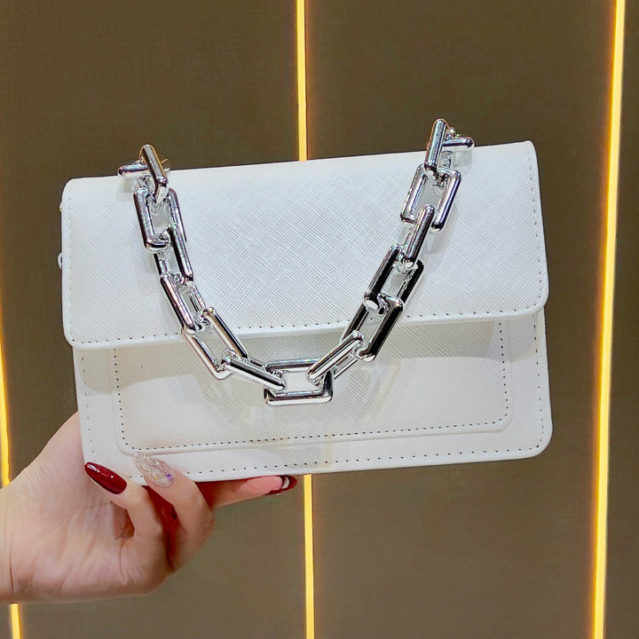Elegant Chain-Handled Handbag