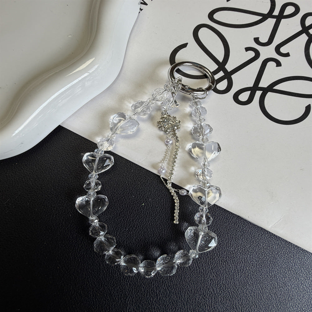 Heart-Shaped Beaded Keychain Kalsten
