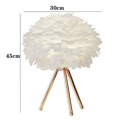 Feathered Accent Table Lamp