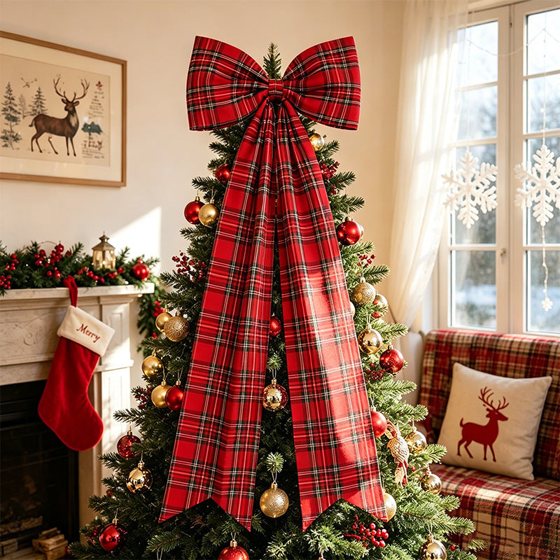 Elegant Christmas Tree Bow Decoration
