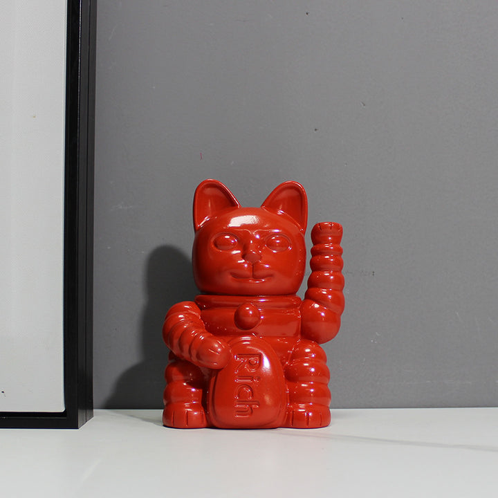 Playful Cat Figurine