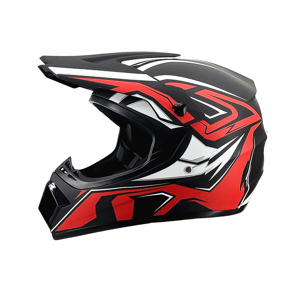 full-face motocross helmet with extended visor and reinforced chin guard Kalsten