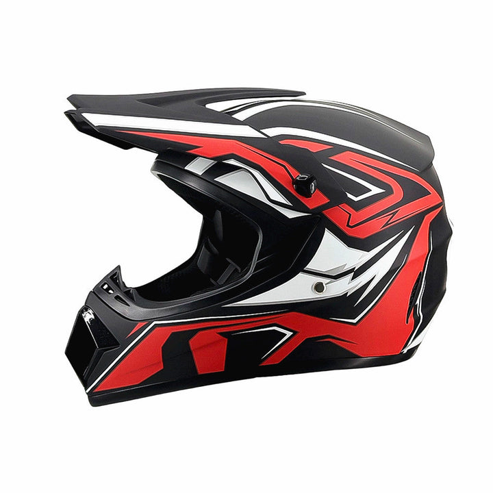 full-face motocross helmet with extended visor and reinforced chin guard Kalsten