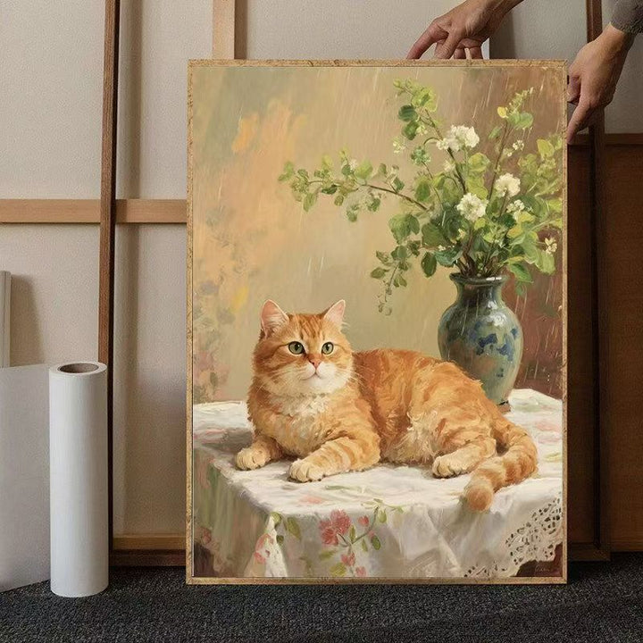 Cat-Themed Nature Wall Art Print Kalsten