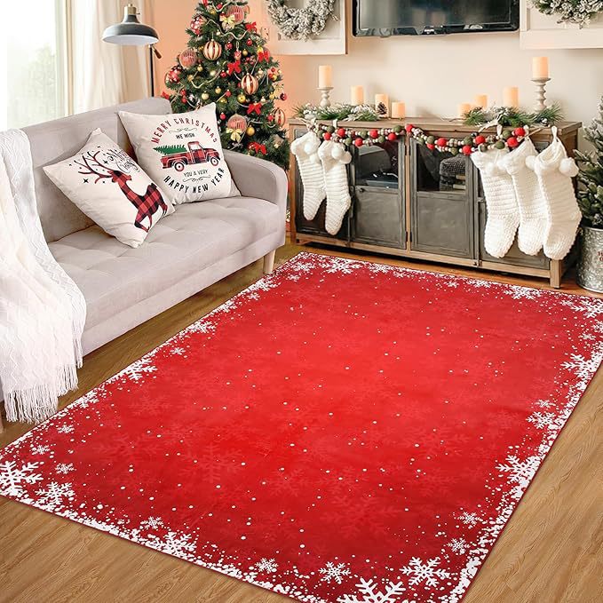 Festive Holiday Area Rug Kalsten