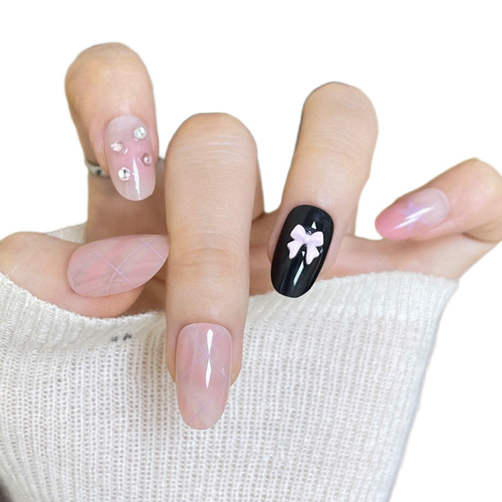 Premium Artistic Long Stiletto Nail Tips with Intricate Embellishments Kalsten