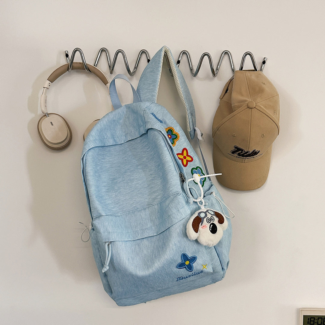 Casual Floral-Embroidered Backpack Kalsten