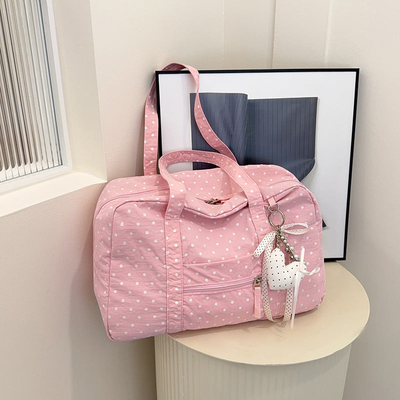 Stylish Polka Dot Travel Duffle Bag Kalsten