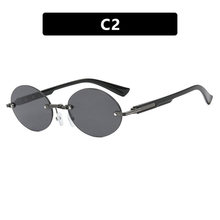 Women's round sunglasses with elegant wooden frame and UV protection Kalsten
