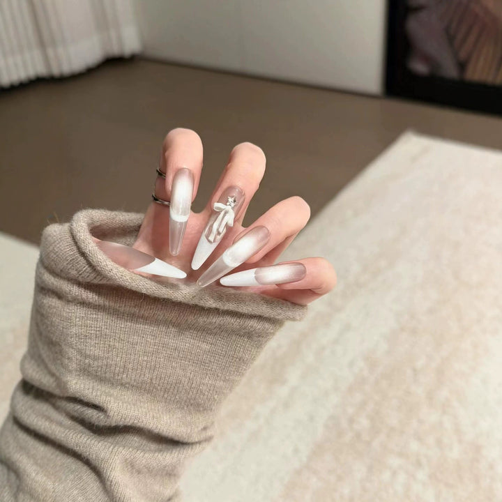 Elegant Long Stiletto Press-On Nail Extensions