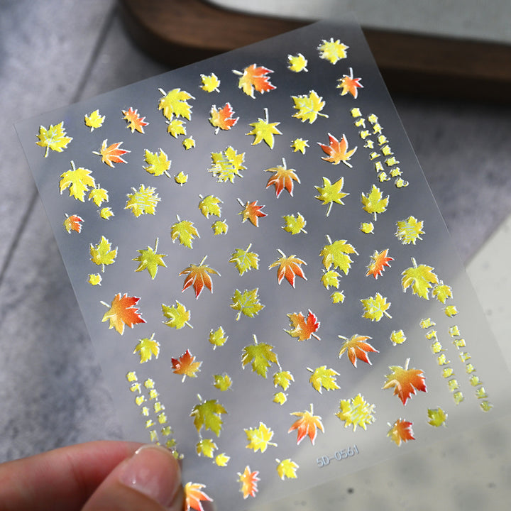 Autumn Leaf Nail Art Stickers