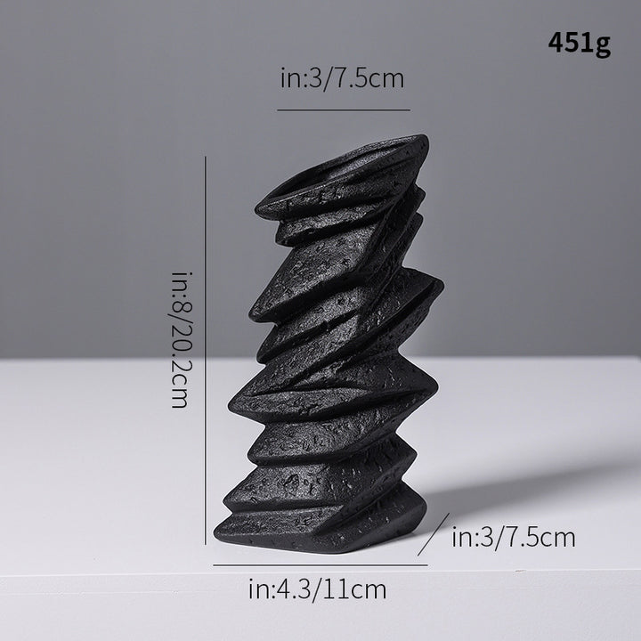 Abstract Textured Ceramic Sculpture Kalsten