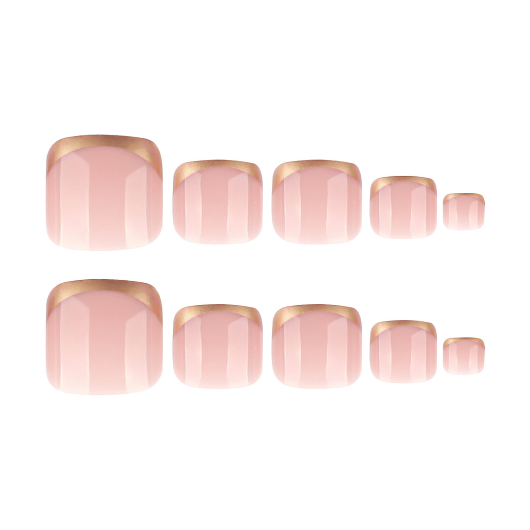 Artful toenail art with golden accents Kalsten
