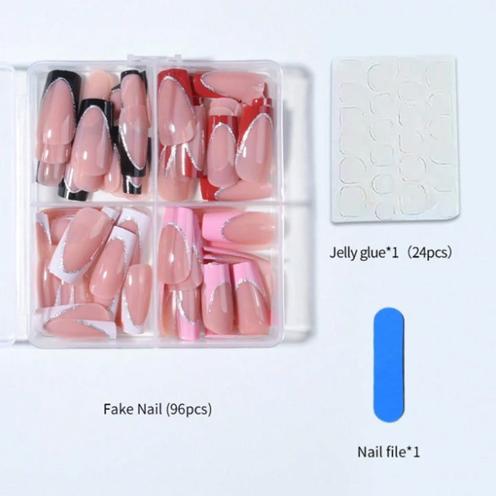 Acrylic nail set with elegant and versatile designs Kalsten
