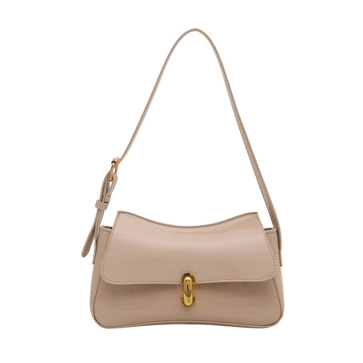 Elegant Structured Patent Leather Handbag