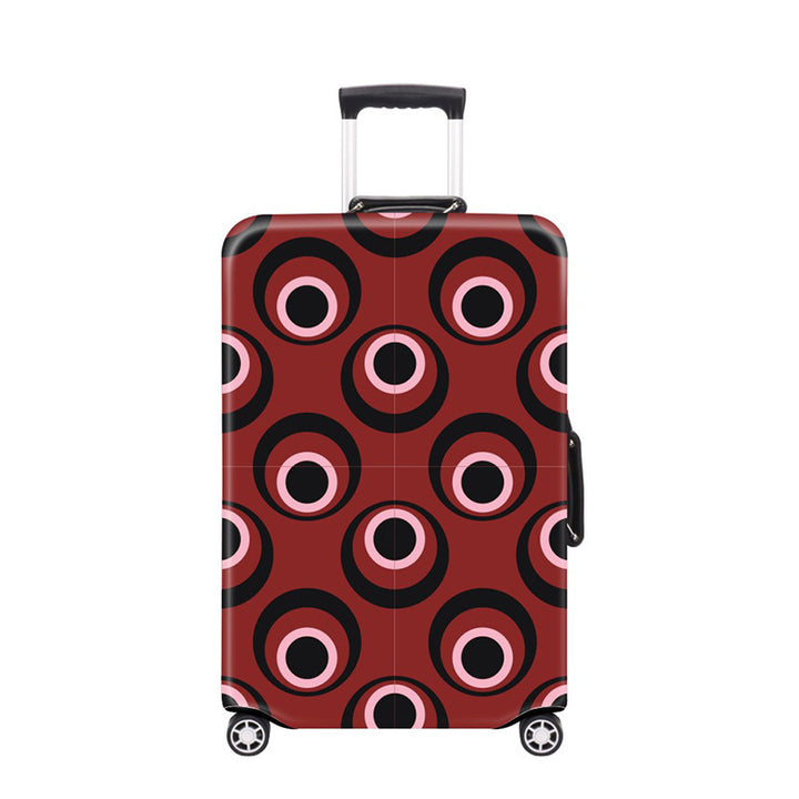 Women's Hard Shell Suitcase with Modern Geometric Design Kalsten